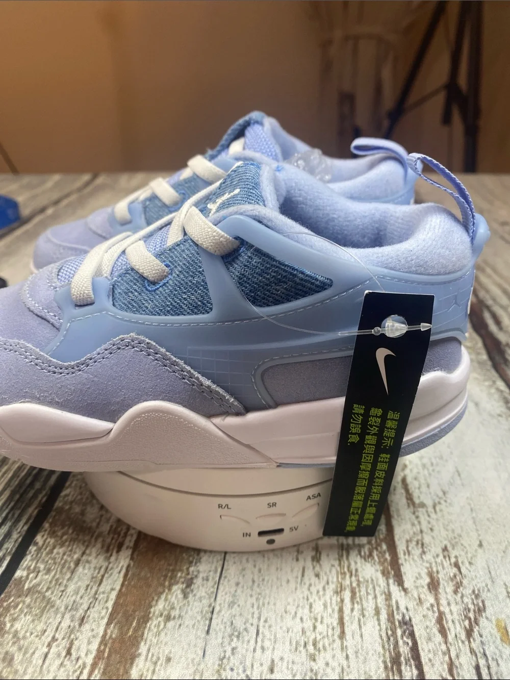 Nike Jordan Toddler Sneakers Baby Blue/White Size 9C NWT